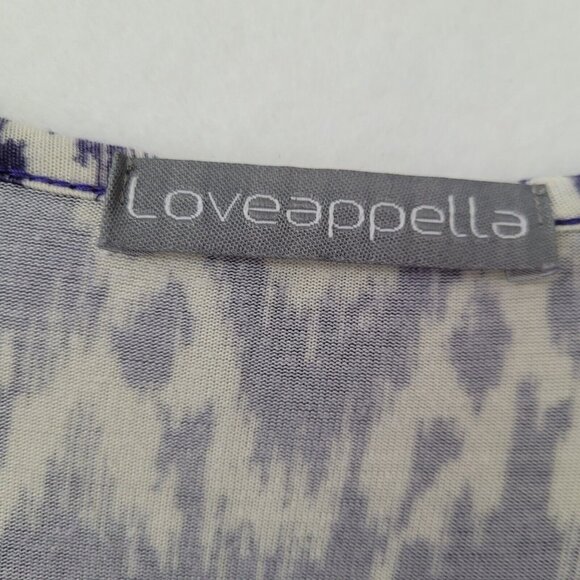 Loveappella Dress Womens L Blue Rayon Geometric Print Maxi Dress Style W6226-G45 - Picture 3 of 11